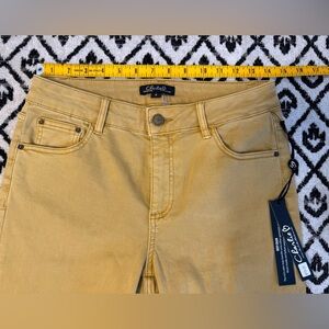 CHARLIE B Mustard Yellow/Gold Slim Jeans